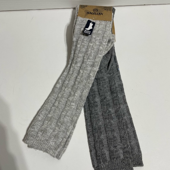 Magellan Outdoors Accessories - NWT 2pk Magellan Tube Boot Socks Gray Medium